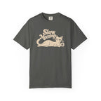 Slow Mornings Vintage T-Shirt | Retro Cat Graphic Tee | Cozy Slow Living Coffee Lover Shirt