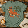 Coffee Darlin’ Vintage T-Shirt | Retro Cat Coffee Lover Tee | Funny Cozy Graphic Shirt
