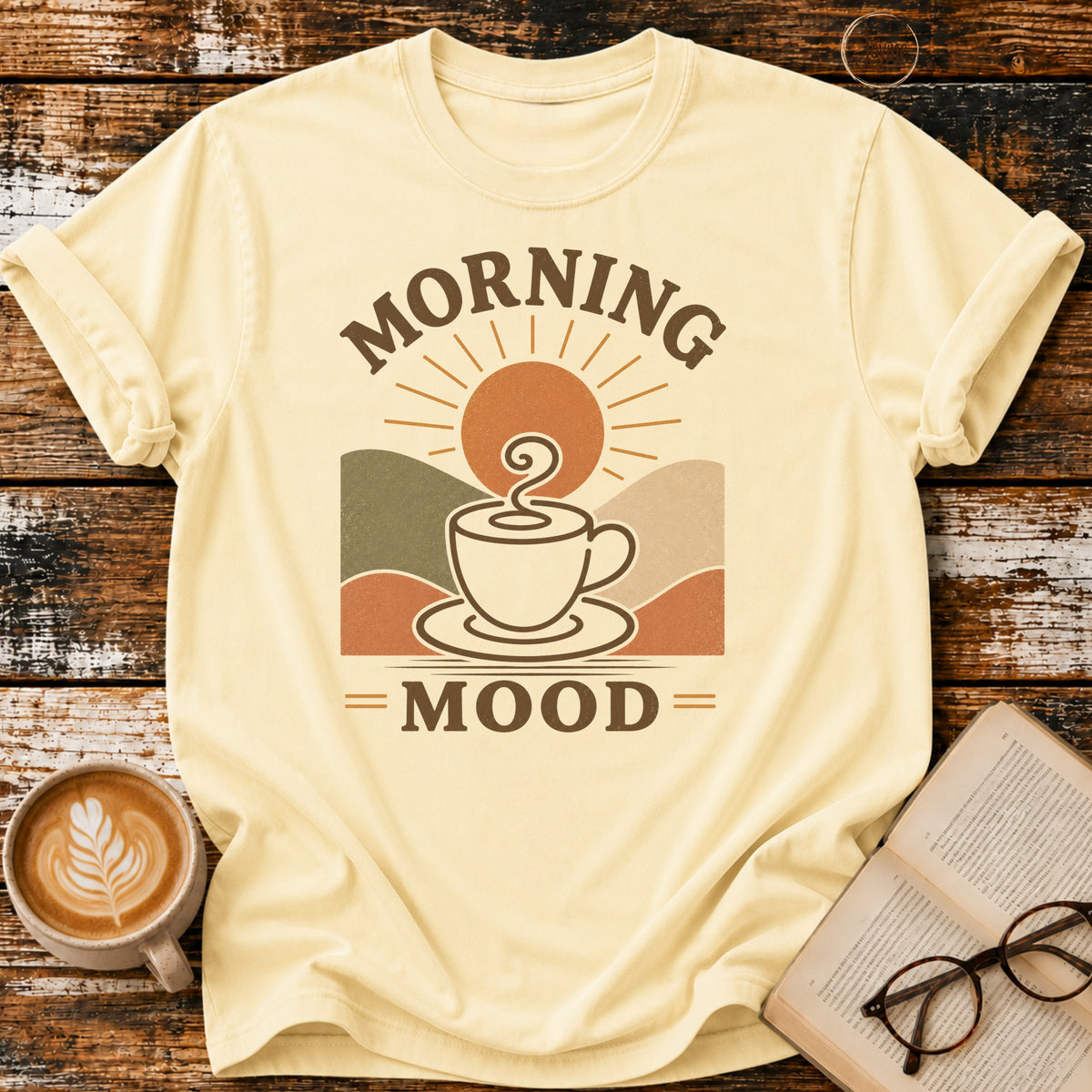 Morning Mood Vintage T-Shirt | Coffee Lover Tee | Slow Living Shirt